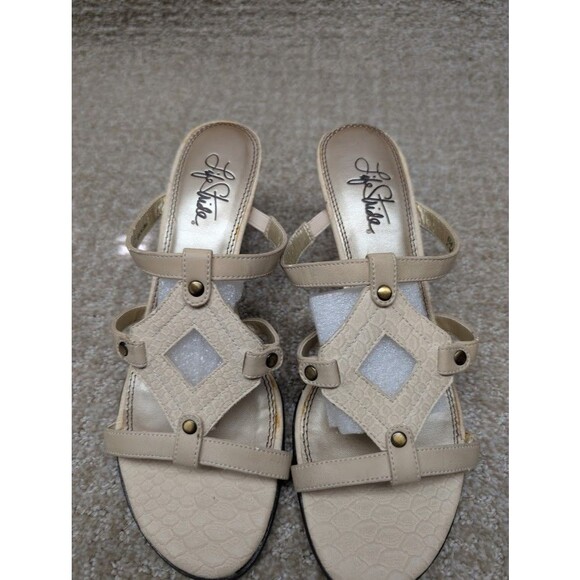 Life Stride Kona Sandals Women's 8 1/2 45367252 Tan 3" Pumps - Picture 8 of 14